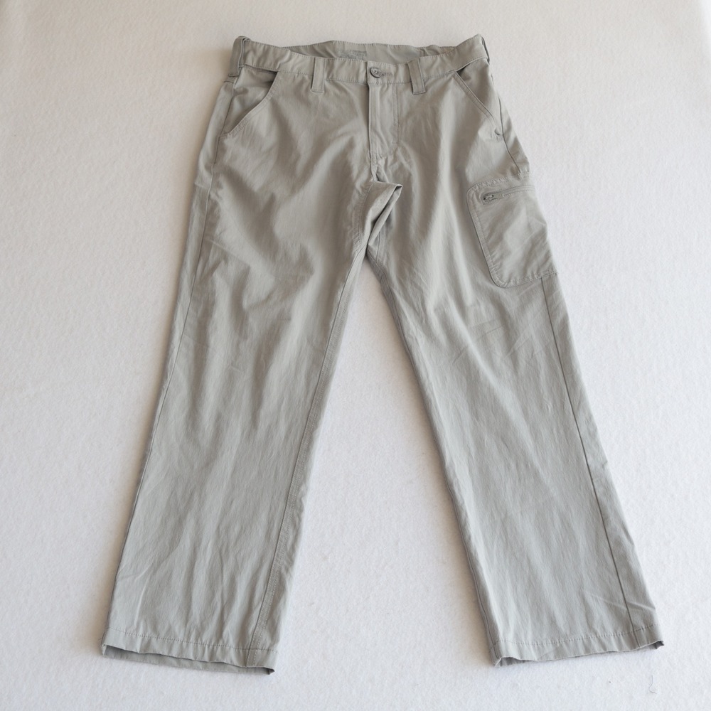Huk Performance Fishing Mens Gray Stretch Cargo Pants 29x26.5 Ventilated Size S